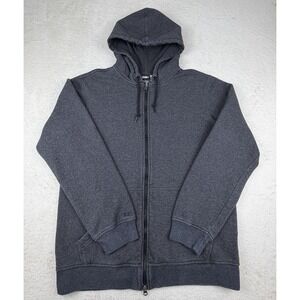 Nike 6.0 Double Zipper Zip-Hoodie Size Large Charcoal Gray Y2K